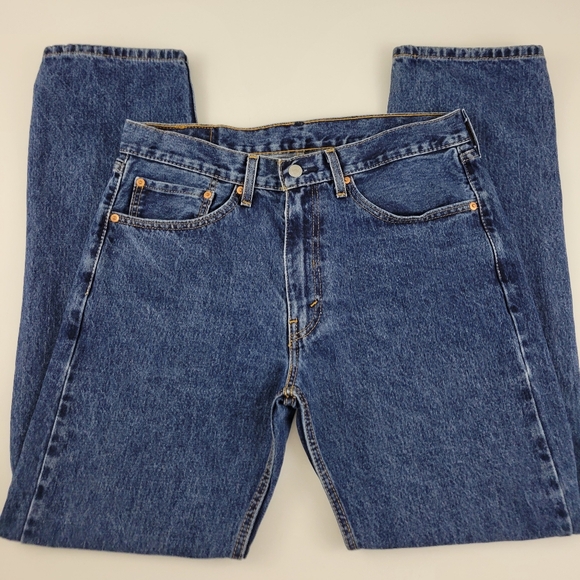Levi's Other - LEVI 505 Men Mediun Wash Classic Blue Denim Jeans Size 34x32